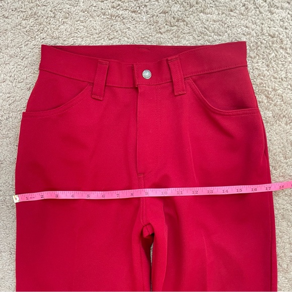 Vintage Levis for Gals Sta-Prest Big E White Tab RARE Retro 60s 70s Flared Pants - Picture 12 of 16